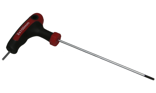 2mm T-Handle Ball Hex Key T&E Tools M1320