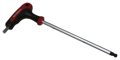 T-Handle Ball Hex Key 6mm T&E Tools M1360
