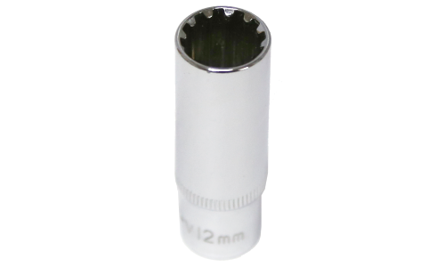 12mm x 1/4"Drive Deep Multi-Lock Socket T&E Tools M5212L