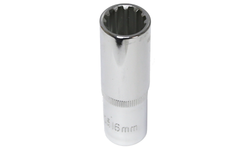 16mm x 1/2" Drive Deep Multi-Lock Socket T&E Tools M5416L