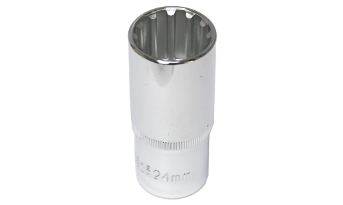 24mm x 1/2" Drive Deep Multi-Lock Socket T&E Tools M5424L