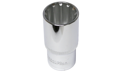 28mm x 1/2" Drive Deep Multi-Lock Socket T&E Tools M5428L