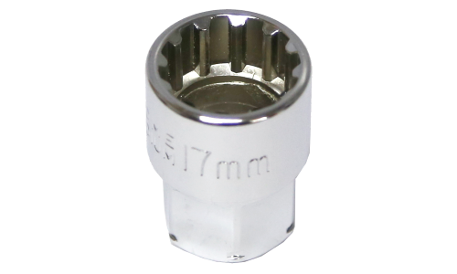 17mm x 19mm Drive Hole Thru Multi Lock Socket T&E Tools M5517