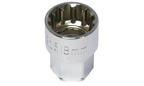 18mm x 19mm Drive Hole Thru Multi Lock Socket T&E Tools M5518