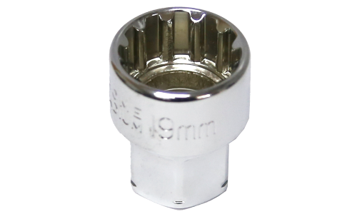 19mm x 19mm Drive Hole Thru Multi Lock Socket T&E Tools M5519