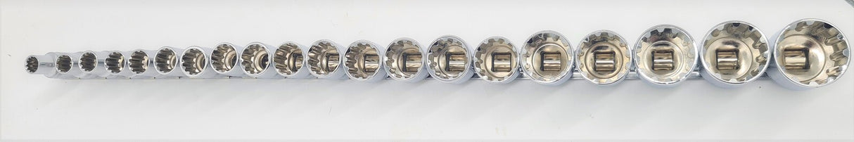 Multi-Lock Socket 1/2" Drive 20 Pce Set T&E Tools M94220
