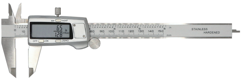 Vernier Caliper With Fractions (150mm) T&E Tools MT220-150