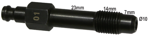M12 x 1.25mm x 44mm Diesel Glow Plug Adaptor T&E Tools OT001