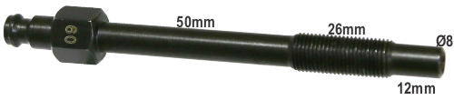 M10 x 1.00mm x 88mm Diesel Glow Plug Adaptor T&E Tools OT009