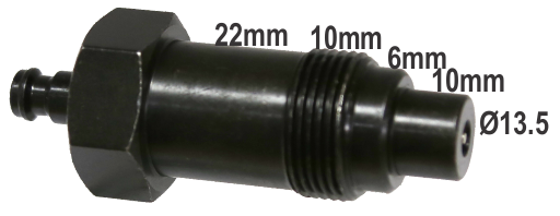 M24 x 1.50mm x 48mm Injector Type Diesel Comp. Adaptor T&E Tools OT027