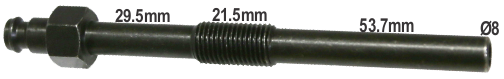 M10 x 1.25mm x 104.7mm Glow plug Diesel Comp. Adaptor T&E Tools OT037