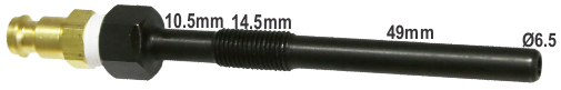 No.OT038 - M10 x 1.00mm x 74mm Glow Plug Diesel Compression Adaptor