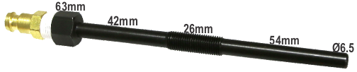M8 x 1.00mm x 122mm Deisel Glow Plug Adaptor T&E Tools OT052
