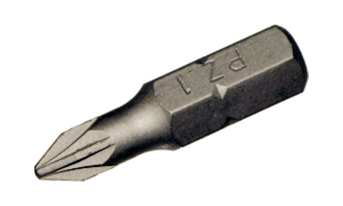 #1 Pozidriv x 1/4" Hex Insert Bit T&E Tools P1201