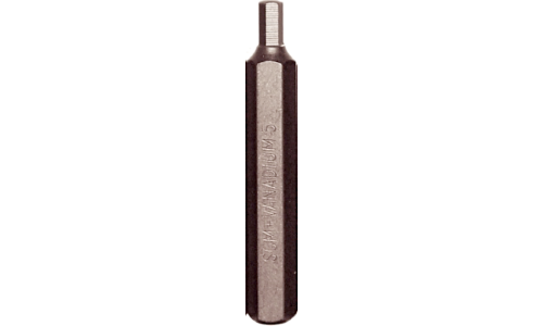 5mm In-Hex x 10mm Hex Bit 75mm Long T&E Tools P7005