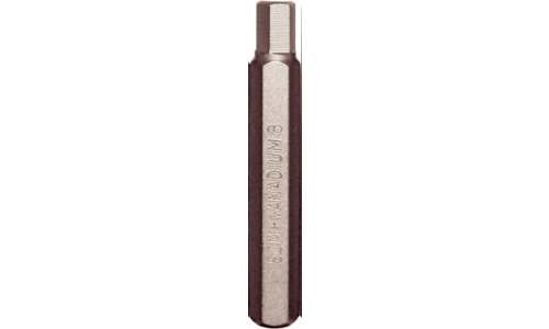8mm In-Hex x 10mm Hex Bit 75mm Long T&E Tools P7008