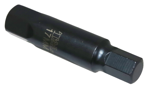 17mm In-Hex x 22mm Hex Insert Bit 107mm Long T&E Tools P7517
