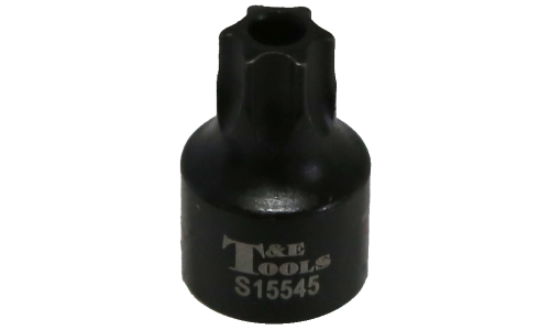 T45 x 1/4"Drive Stubby Tamper Torx-r Impact Socket T&E Tools S15545