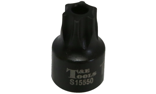 T50 x 1/4"Drive Stubby Tamper Torx-r Impact Socket T&E Tools S15550