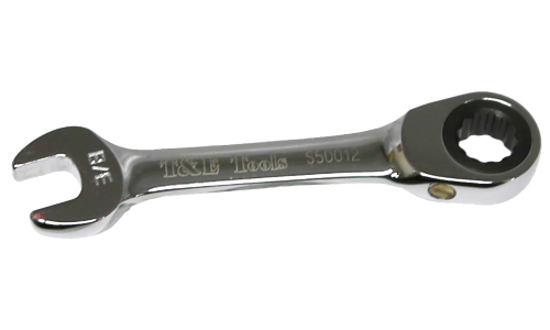 3/8" Stubby Gear Ratchet Wrench T&E Tools S50012