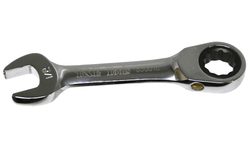 1/2" Stubby Gear Ratchet Wrench T&E Tools S50016