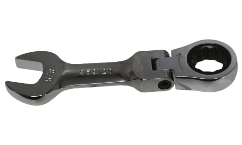 5/8" 12Pt. Stubby Flex-Head Ratchet Wrench T&E Tools S59120