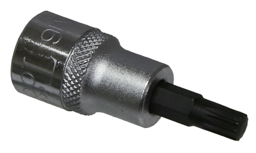M6 Spline x 3/8"Drive Socket 50mm Long T&E Tools S7306