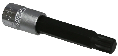 M12 Spline x 3/8"Drive Socket 90mm Long T&E Tools S7312L