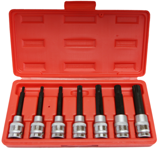 7 Piece Multi-Spline 1/2" Drive Deep Sockets T&E Tools S7600