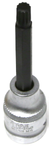 M8 Spline x 1/2"Drive Socket 100mm Long T&E Tools S7608