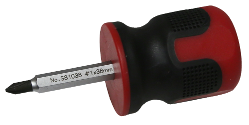 #1 Phillips x 38mm S2 Steel Screwdriver T&E Tools S81038
