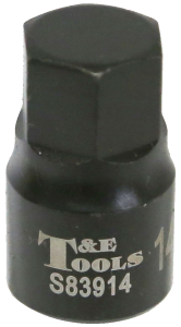 14mm x 3/8" Drive Stubby In-Hex Metric Impact Socket T&E Tools S83914