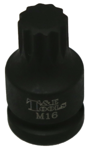 M16 Multi-Spline 1/2" Drive Impact Socket T&E Tools S8716