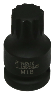 M18 Multi-Spline 1/2" Drive Impact Socket T&E Tools S8718
