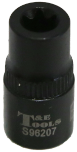 E7 x 1/4"Drive Stubby "E" Series Impact Socket T&E Tools S96207