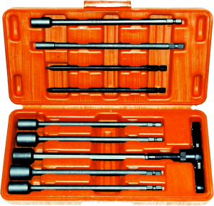 10 Piece SAE T-Handle Ratchet Wrench Set T&E Tools T1010