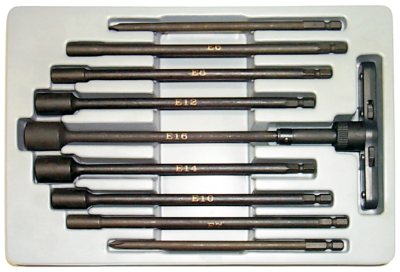 10 Piece Torx "E"-Series T-Handle Ratchet Wrench Set T&E Tools T1030
