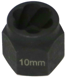 10mm Angular Spiral Twist Socket Hex Drive T&E Tools T1040