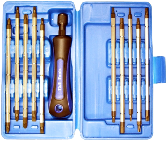 20-In-1 Torx, Pozidriv, Phillips Slotted & In-Hex Screwdriver Set T&E Tools T1101