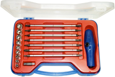 18 Piece 1/4" Hex Screwdriver Bits & Sockets T&E Tools T1801