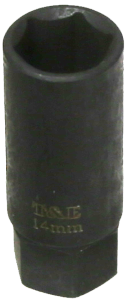 14mm x 1/4"Dr.Thin Wall Deep Socket T&E Tools T2014
