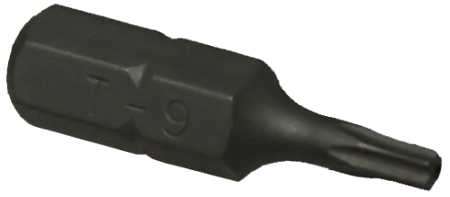 T9 1/4" Hex Tamper Torx Bit T&E Tools T3009