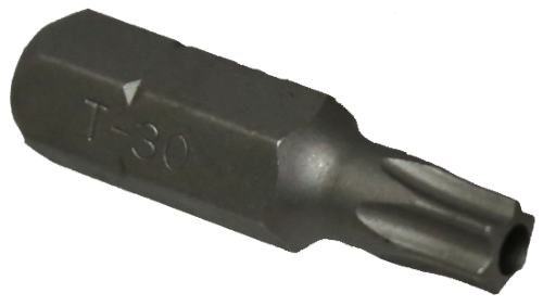 T30 Tamper Torx-r x 5/16" Hex Bit 30mm long T&E Tools T3130