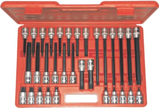32 Piece 1/2" Drive Torx-r Driver Sockets T&E Tools T3202
