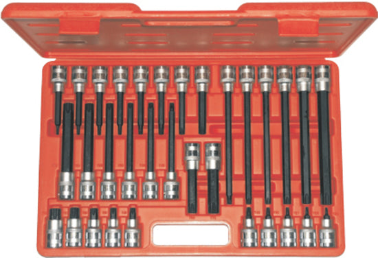 32 Piece 1/2" Drive Ribe Socket Set T&E Tools T3203