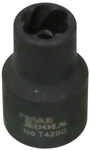 10mm x 1/2" Square Impact Twist Socket T&E Tools T4280