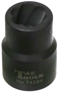 14mm x 1/2" Square Impact Twist Socket T&E Tools T4284