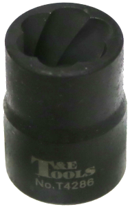 No.T4286 - 16mm x 1/2" Square Impact Twist Socket