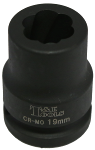 No.T4519 - 19mm x 3/4"Drive Impact Twist Socket,