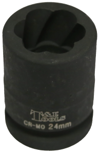 No.T4524 - 24mm x 3/4"Drive Impact Twist Socket,